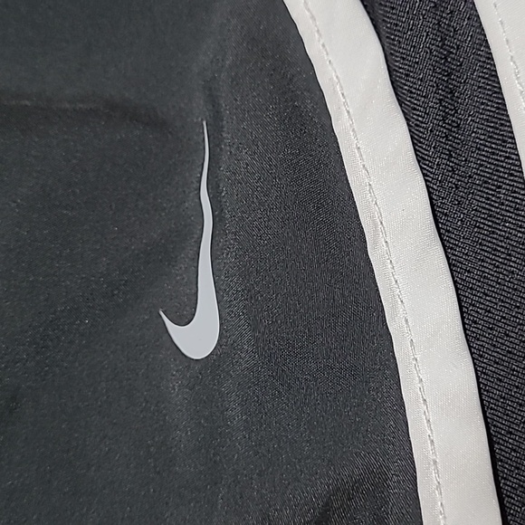 NIKE DRI-FIT SWOOSH LOGO LINED MESH ATHLETIC RUNNING SHORTS - Picture 5 of 11